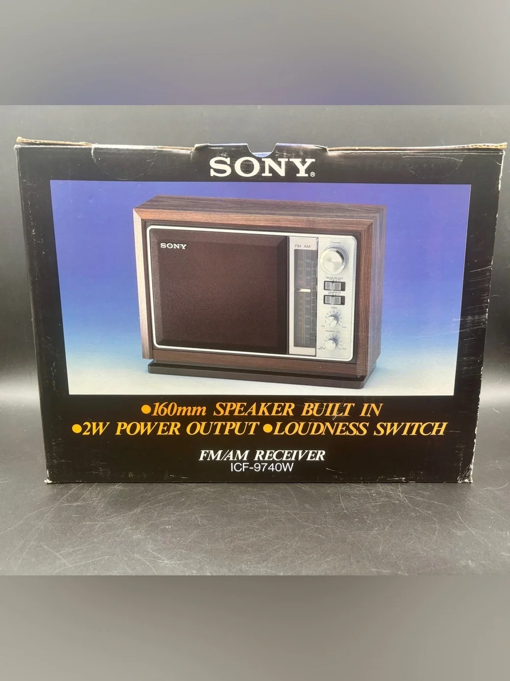 MINT & FACTORY SEALED: Vintage Sony ICF-9740W FM/AM Receiver Rare Radio